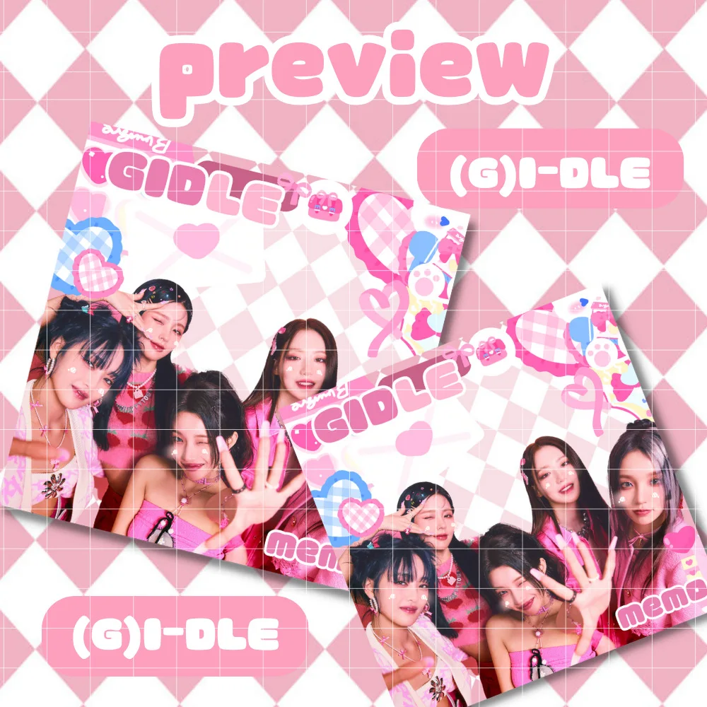 50 pages NEW KPOP (G)-I-DLE Notes Notes Stickers Paper Cards School Supplies SONG YUQI SHUHUA MIMNIE Fans Collection Gift