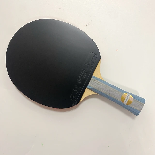 DHS 6002 Professional Table Tennis Racket, Hurricane 8 and Tin Arc Rubber, FL Handle Shake Hold Ping Pong Bat with Case 4