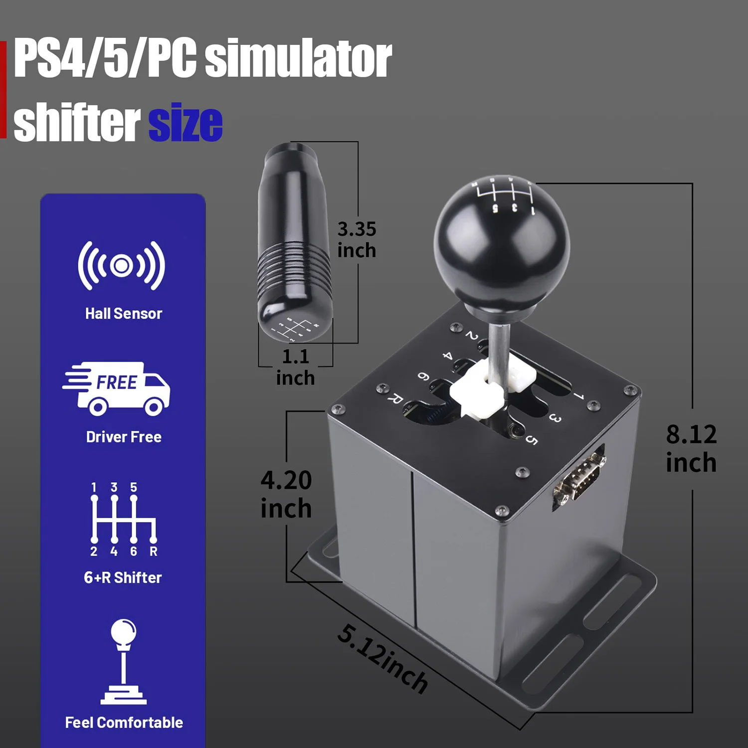 PS4 PS5 PC USB H ギア 6 + R ロジクール G29 ETS2 Simracing 