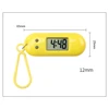 Mini Electronic Student Oval Digital Watch Unisex Student Electronic Clock Keychain Table Time Display Clock Hanging Keychain 5