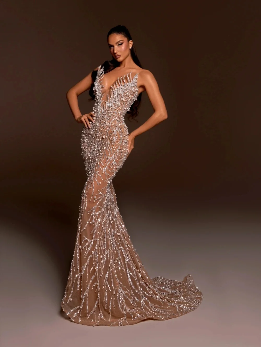 Kyoto Customized Ivory Strapless Pearls Pleated Mini Wedding Dress Asymmetrical Sleeveless vestidos de novia For After Party
