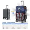 Custom Captain America Luggage Cover Protector Funny Travel Suitcase Protective Cover for 18-32 Inch 6