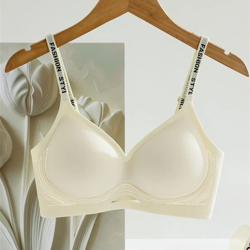 High-quality Traceless Beautiful Back Women's Underwear Without Steel Rings Comfortable Hollowing Gathering Sports Bra Women