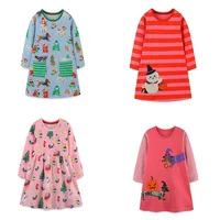 Hot Selling 2-7T Cotton Halloween Princess Girls Dresses Festivals Long Sleeve Autumn Spring Baby Clothing Birds Toddler Costume