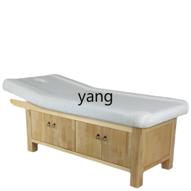 

Yhl Massage Bed High-End Beauty Salon Special Solid Wood Double Cabinet Door Household Folding Physiotherapy Bed