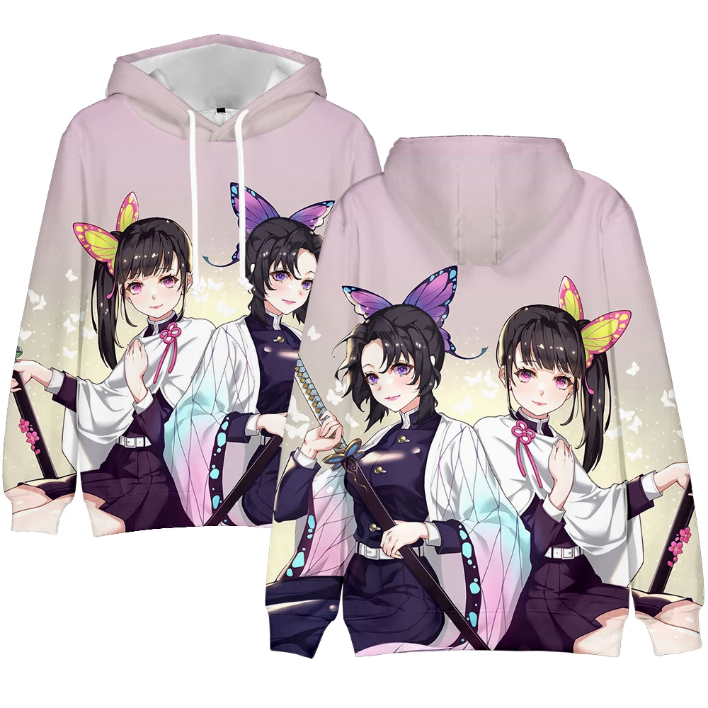 

Kochou Shinobu 3D Hoodies Demon Slayer Kimetsu No Yaiba Hoodies Sweatshirt Autumn Men Women Kids Hoodie Girls Harajuku Pullovers