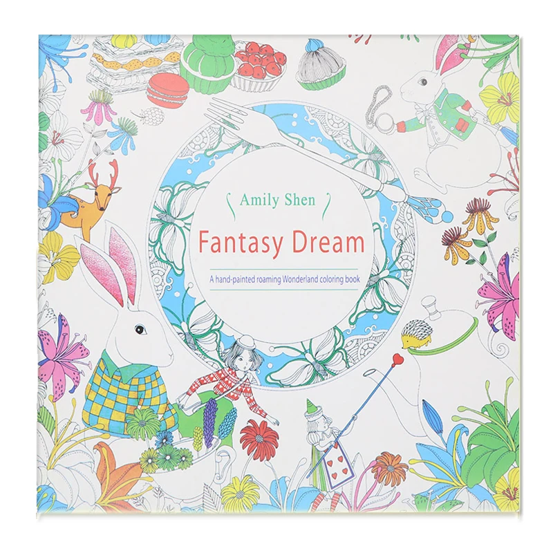 

24 Pages Fantasy Dream Coloring Book Child for Adult Relieve Stress Drawing Art Book Hand-Painted Graffiti Colouring Book