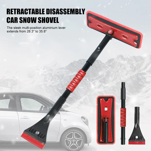 Auto Windschutzscheibe Schnee Pinsel Versenkbare Griff Pinsel Schaufel  Winter Versenkbare Auto Eis Schaber Schnee Entferner - AliExpress