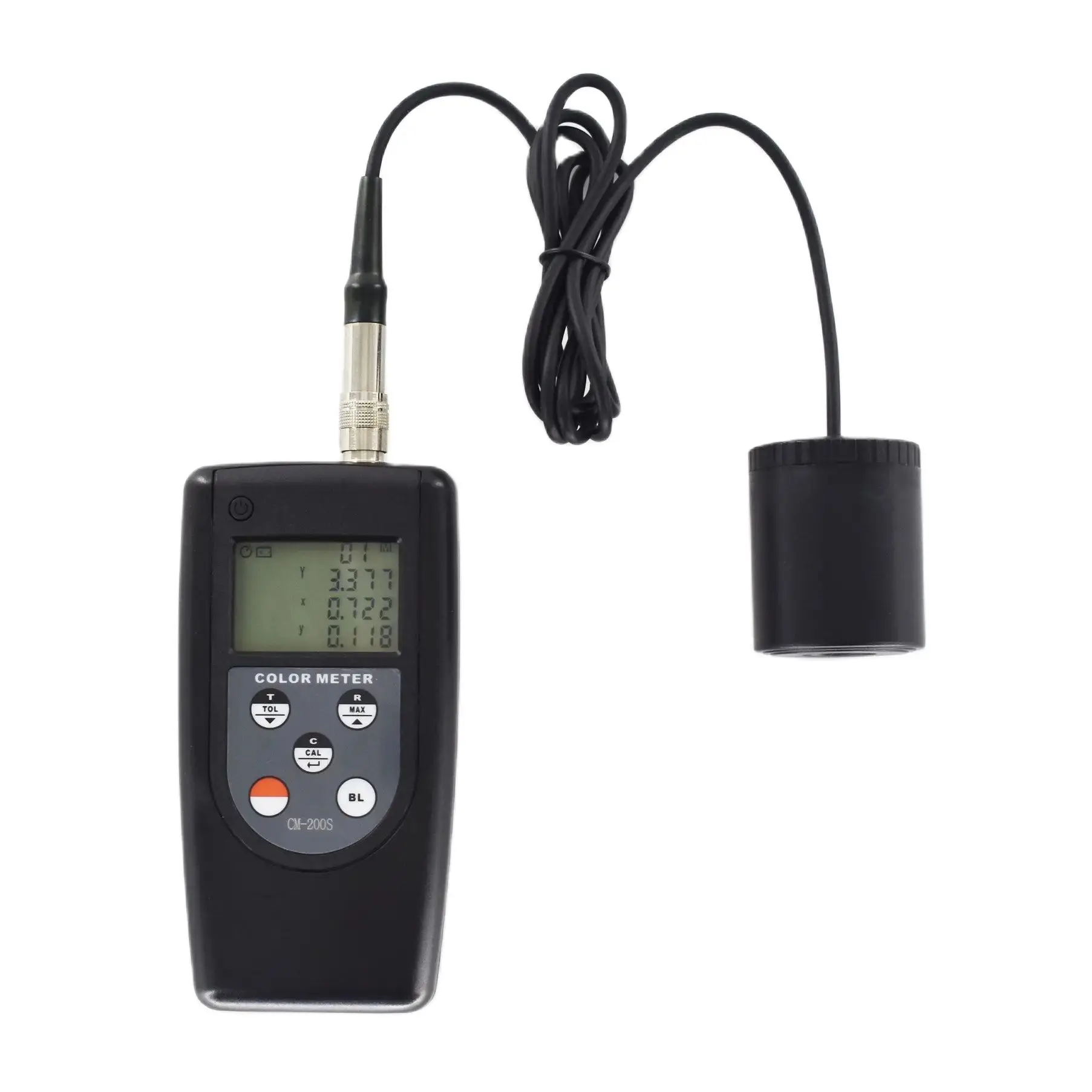 Digital color meter CM-200S Color Difference Tester Colorimeters Auto memory 99 sets For textile paper painting materials 3