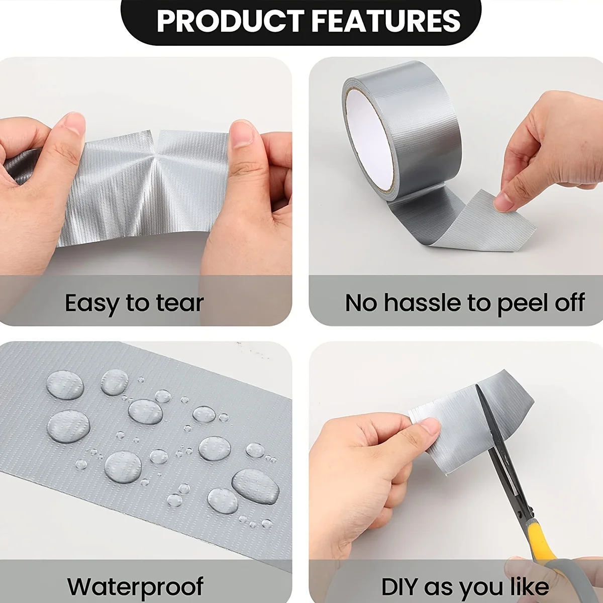 SPARTAN INDUSTRIAL - Waterproof Duct Tape - 2 Heavy-Duty