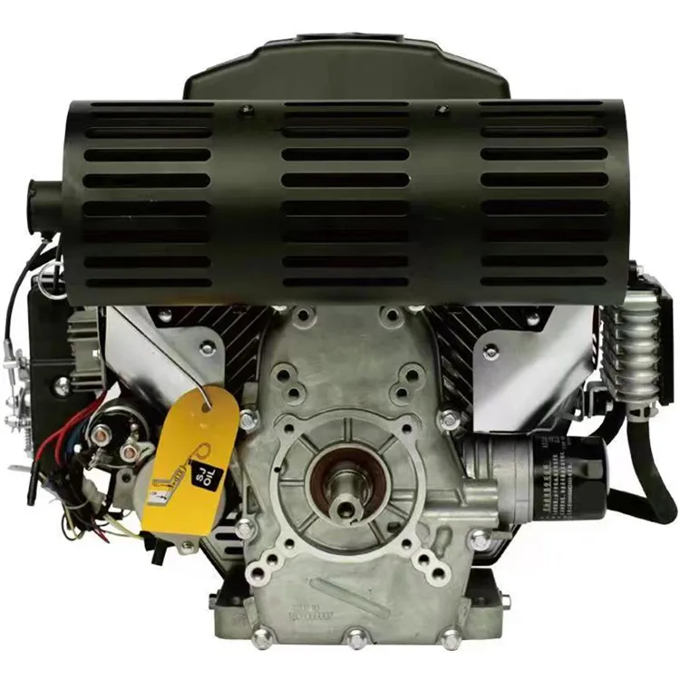 Horizontal Shaft Output OHV Air Cooled Electric Start 22HP Petrol Engine Double Cylinder 16.8KW 2V78 Gasoline Engine