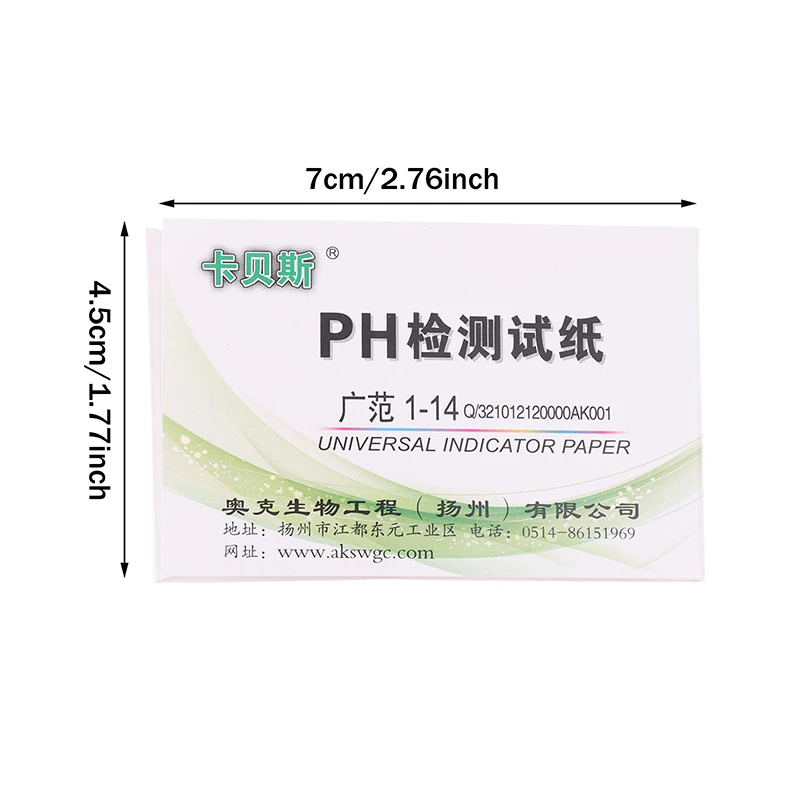 400pcs/5books Professional 1-14 Ph Litmus Paper Ph Test Strips Water Cosmetics Soil Acidity Test Strips With Control Card