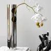 Flower Vase Decorative Centerpiece For Home or Wedding SUS304 Stainless Steel, 11.8" Tall (Silver) 6