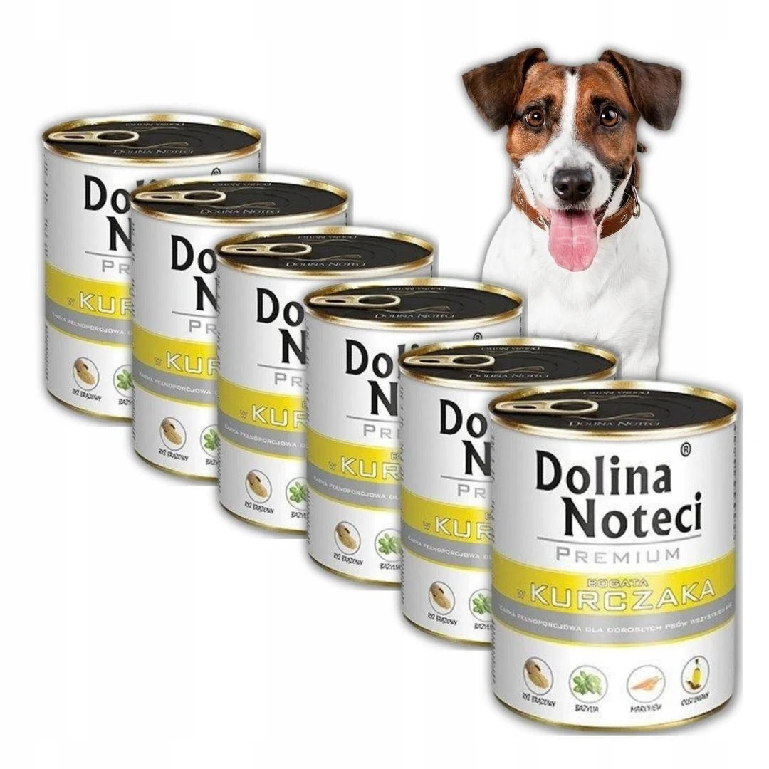 Dolina Noteci Mokra Karma Dla Psa Kurczak 6X800G z Polski za $13.82 / ~51zł