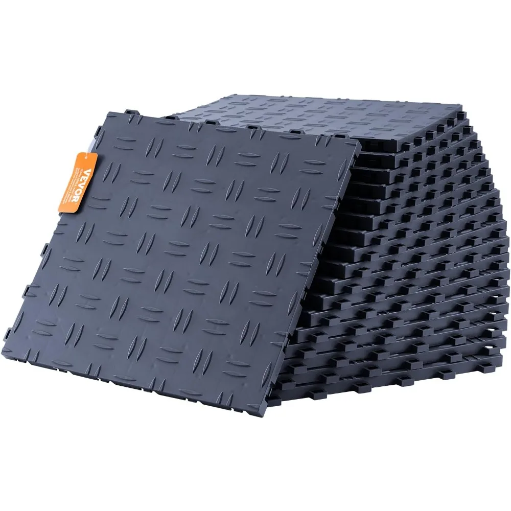 Garage Floor Covering Tiles 12 X 12 X 0.53 Inch 50 Pack Outdoor Garden Floor Deck Outdoor Exterior Terrace Decking Tile Home