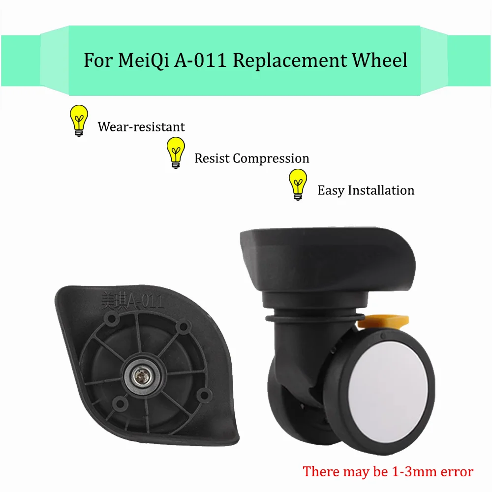 

Для Meiqi A-011, Сменные тормозные колеса для багажа, детали для колес, универсальные аксессуары для колес, комбинированные детали для ремонта