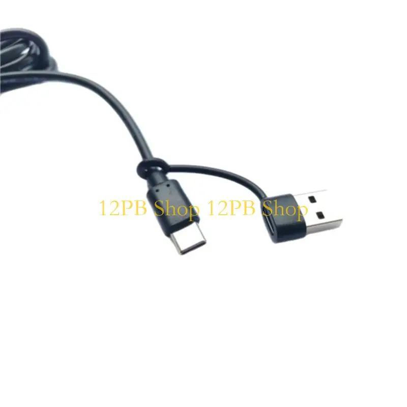 여러 장치용 DC5.5x2.1mm 12V 전원 공급 장치용 12PB 유형 C 및 USB 어댑터 케이블
