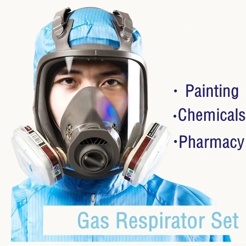 romersk noget kig ind Gas mask full face mask respirator paint chemical pesticide laboratory dust  multifunctional applicable to 3M 6800 gas mask filte _ - AliExpress Mobile