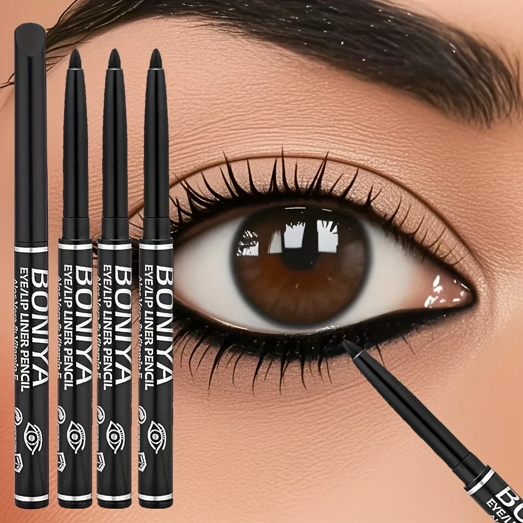 Silky Eyeliner Smooth Waterproof and Sweatproof Long-lasting 3pcs