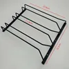 Black Metal Wine Glasses Holder Wall Mount for Kitchen Bar Wine Glass Hanger Cup Rack Stemware Hanging Cupboard Organizier 2