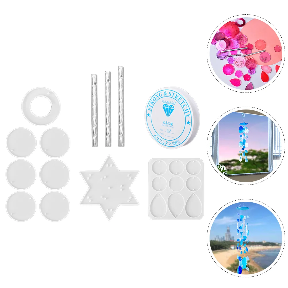 

Epoxy Wind Chime Mold Silicone Crafts Molds Chimes Pendants Multi-use Convenient Resin