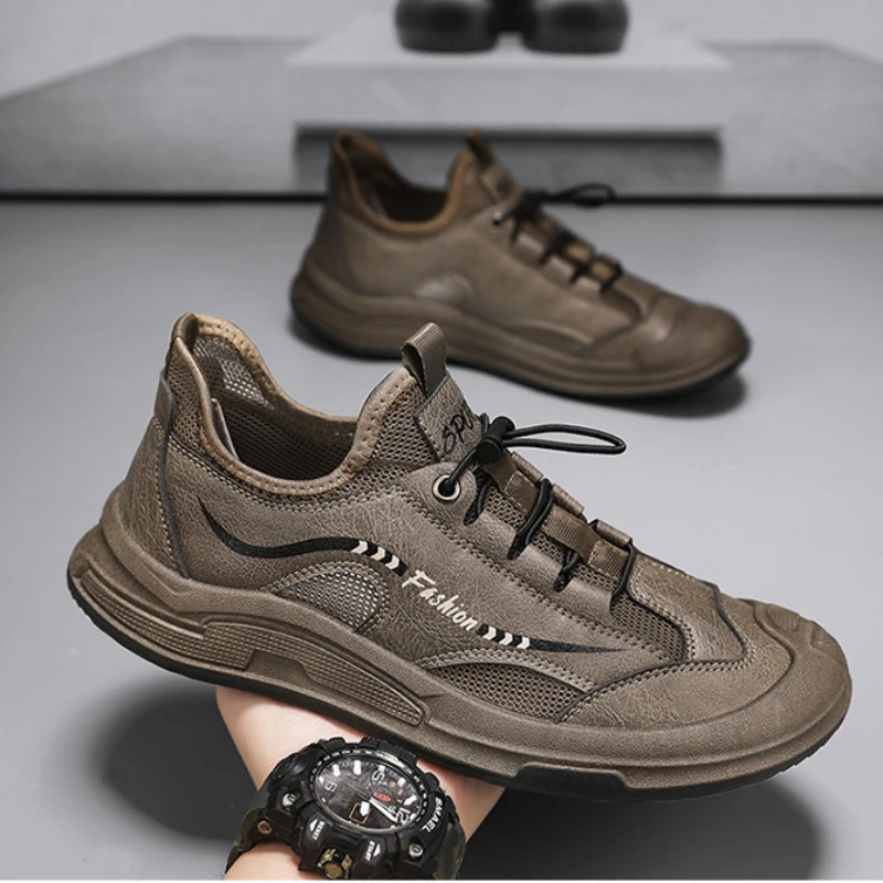Trend Men's Casual Tennis Sneakers 2024 New Mesh Shoes for Men High Quality Loafers Outdoor Mens Hiking Shoes Tenis Masculino