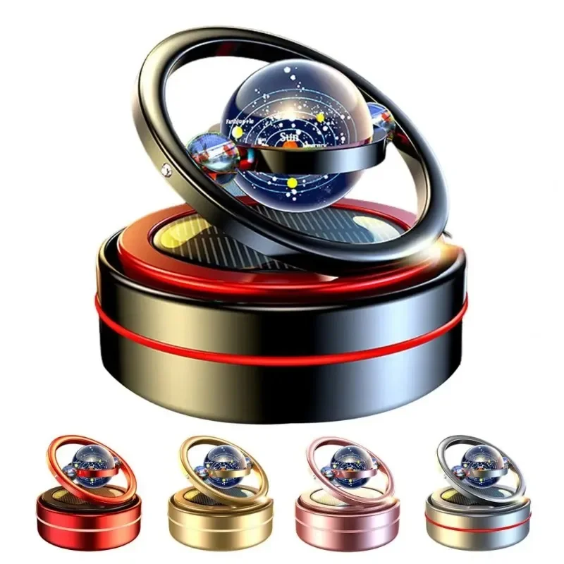 2024 Auto-Aromatherapie Solar-Magnetischer Entfroster Kleine Ornamente für den Schreibtisch Mini Tragbare Kinetische Molekular-Autozubehör