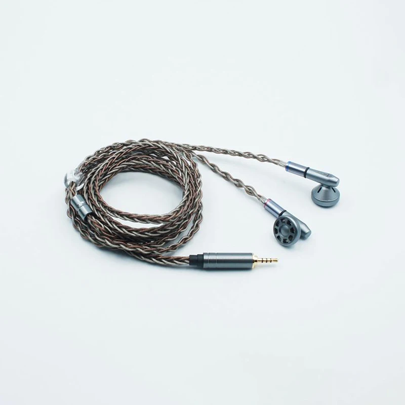 HESSIAN Ansata Pro 35ohm HiFi Audiophile Earbud Flat Earphone with 8 Strands MMCX 3.5mm Audio/2.5mm Balanced Cable 4