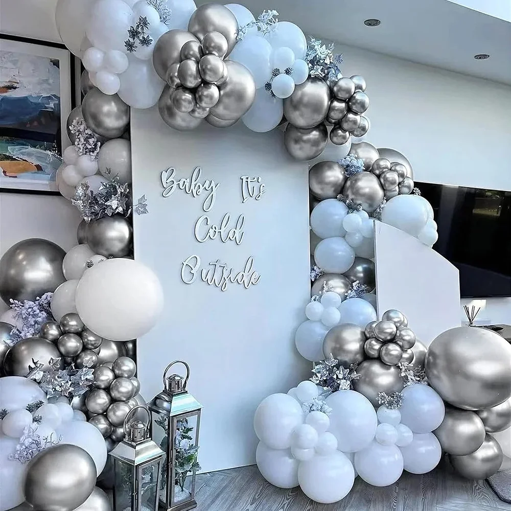 10/20/30 Stück 12/10/5 Zoll metallische Silberballons Chrom Gold Metall lila Ballon Babyparty Geburtstagsfeier Hochzeitsdekorationen – Detail 7