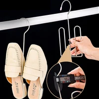 Household Shoes Drying Rack Hanger Hook Stainless Steel Hanging Shelf Organizer Space Saving Home Wardrobe Storage 2