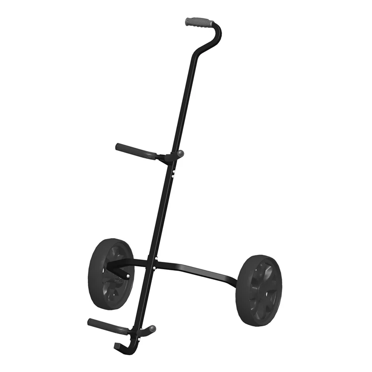 Heavy Duty Golf Rental Steel Push Trolley with 2 Wheels