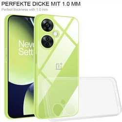 Enhanced Transparent Shockproof TPU Phone Case for Oneplus Nord 6 (Clear)