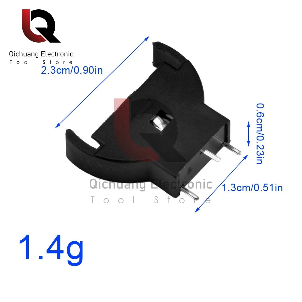 CR2032 Battery Case Vertical Plug-in Type Dreamcast Coin Battery Holder Controller Ports PCB Refurb kit Holder 10Pcs battery case battery holder