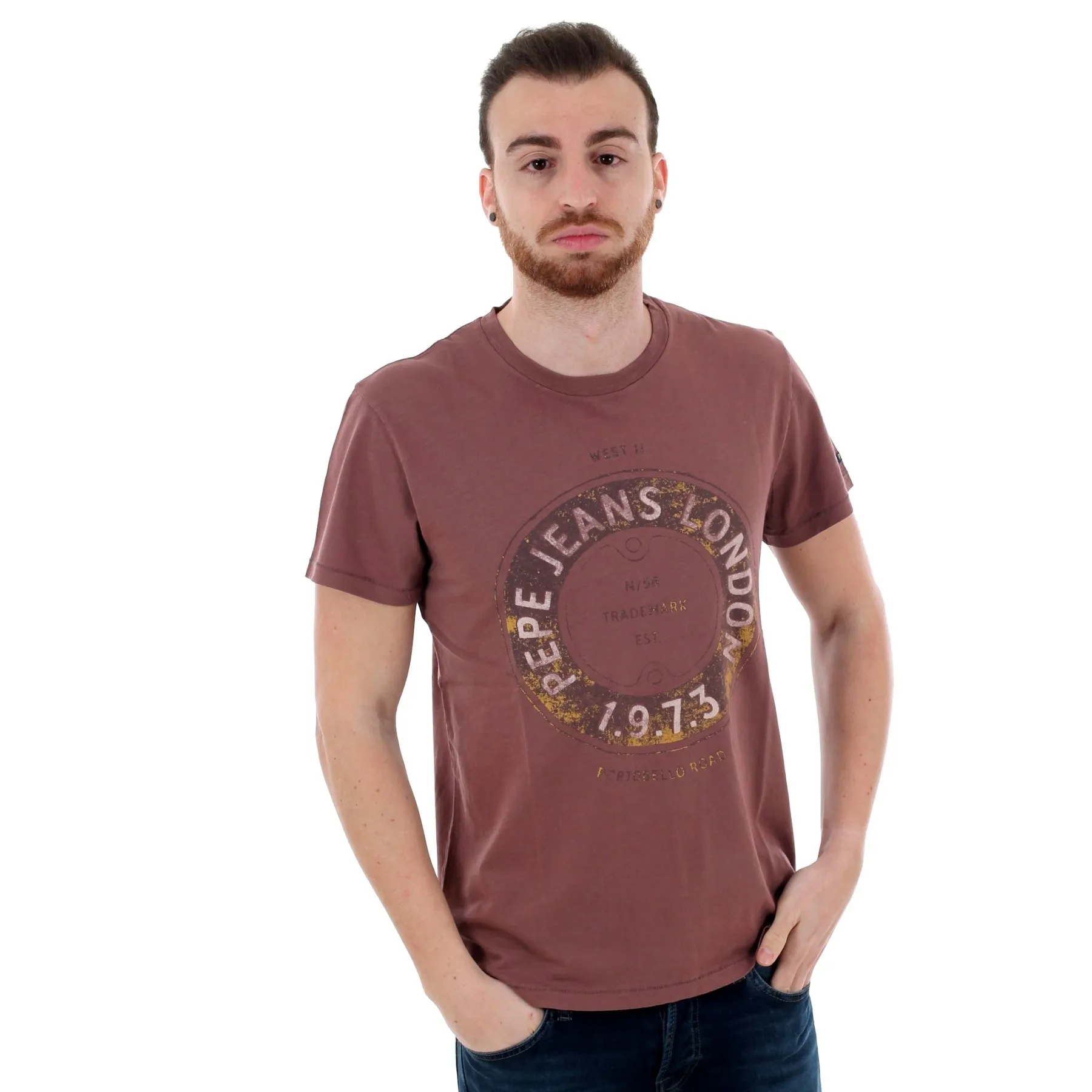 PEPE JEANS Camiseta hombre de manga corta cuello redondo, casual, informal 22324 - AliExpress Mobile