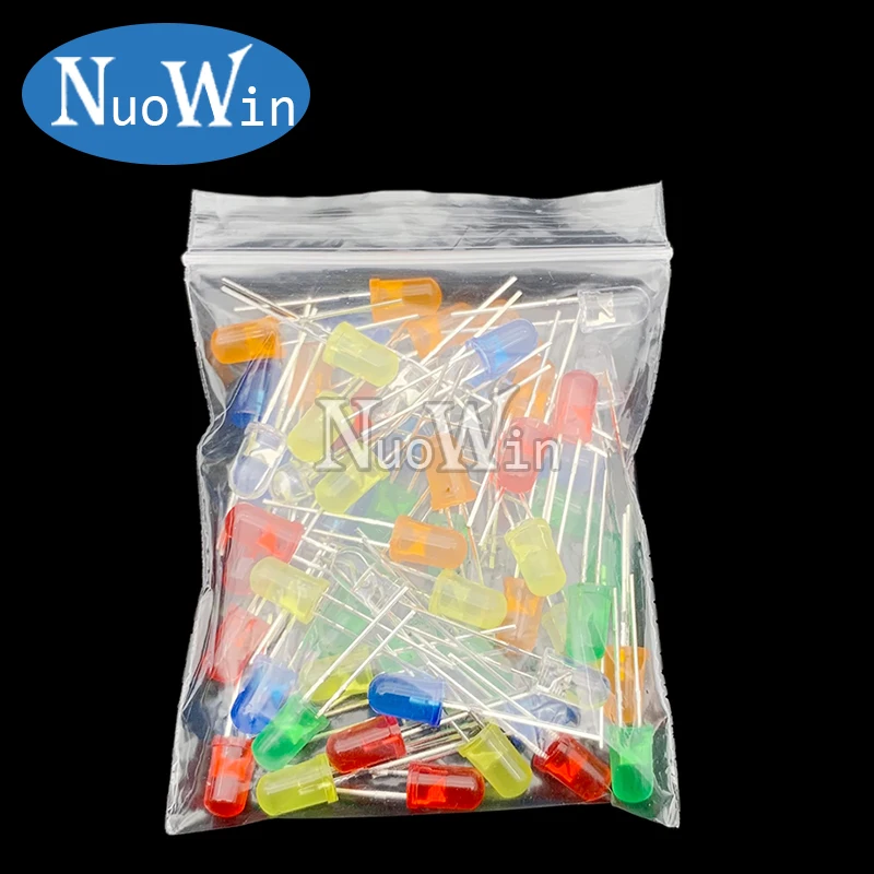 Assorted LED Diode Kit in Vibrant Colors - 3mm & 5mm Sizes