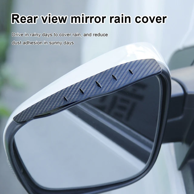 1 paar Rückspiegel Regen Visier Rauch Schutz Universal-Carbon Fiber Rückansicht  Seiten Spiegel Regen Augenbraue für Autos SUV Lkw - AliExpress