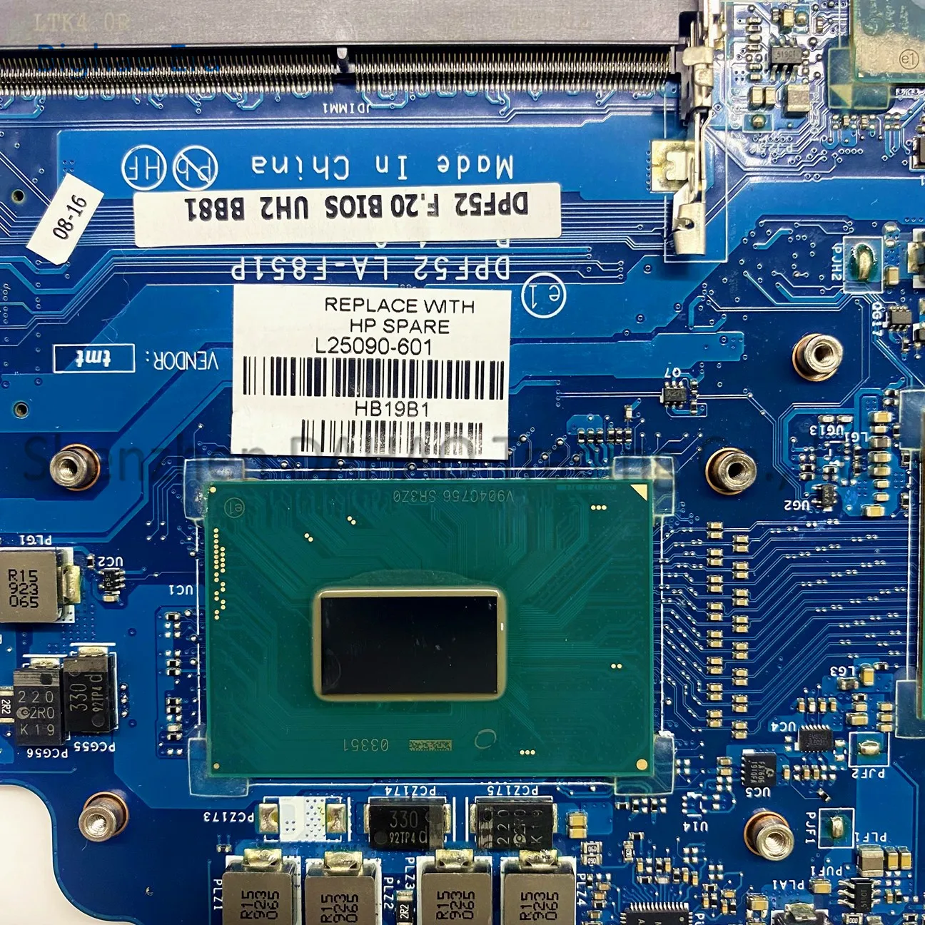 DPF52 LA-F851P For HP ZBook 15V G5 Laptop Motherboard With i5 i7