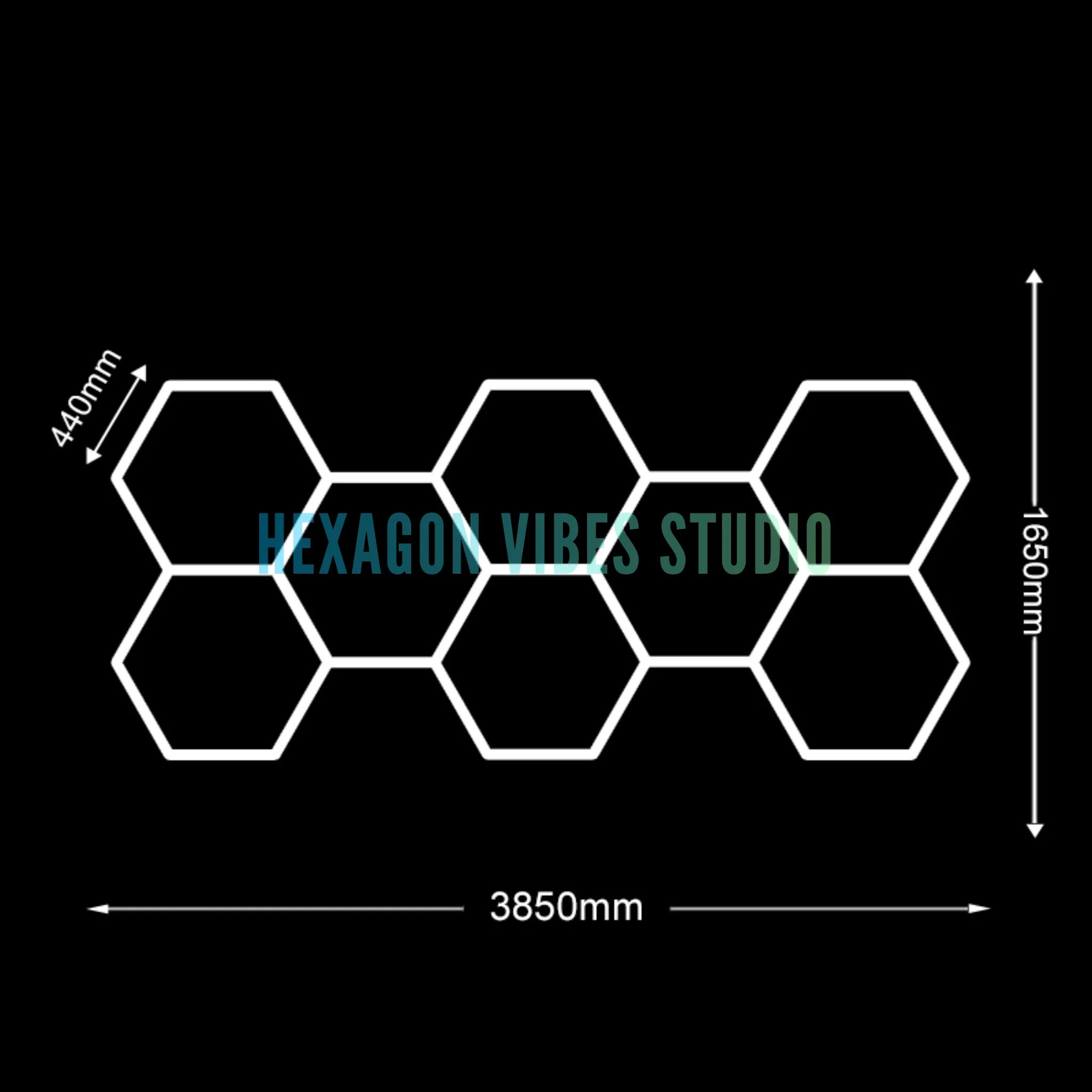 ตัวเลือกสินค้า ไฟ LED รูปหกเหลี่ยม ประหยัดพลังงาน 6500K สว่างพิเศษ ไฟเพดานแบบรังผึ้ง สำหรับโรงรถ อู่ซ่อมรถ ร้านเสริมสวย โรงยิม ล้างรถ โกดัง