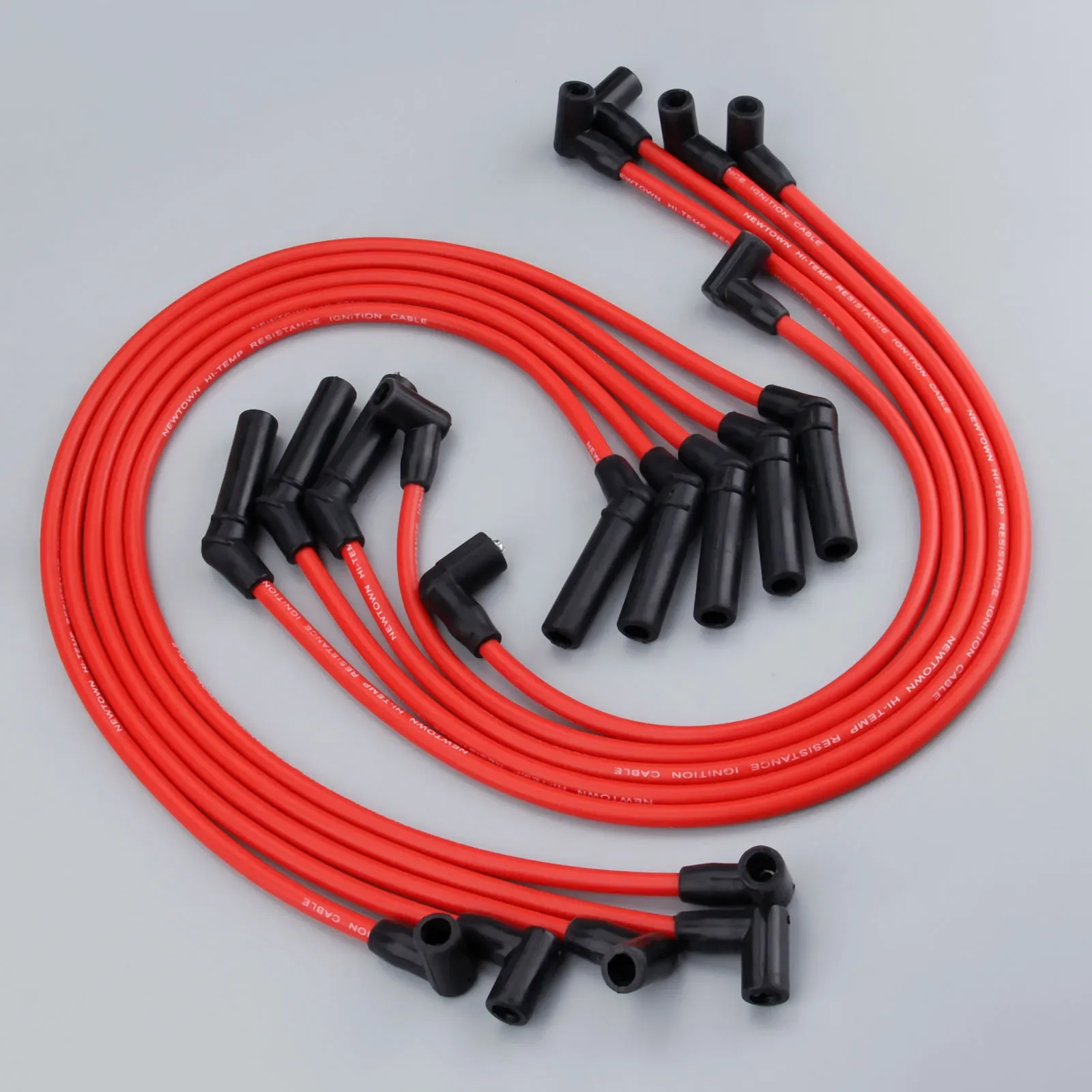 10Pcs Spark Plug Ignition Wires Cable Kit M-12259-R301 9mm for FORD 1964-1995 MUSTANG 1979-1995 F-150 5.0L 5.8L V8 Only SBF 302W