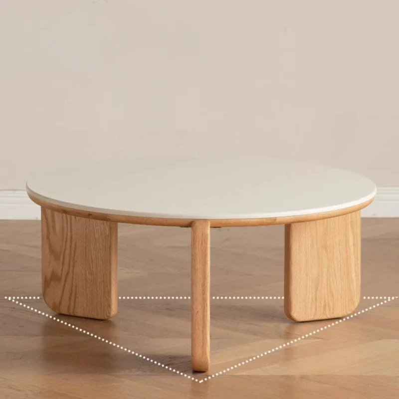 Round Wooden Sofa Table Contracted Practical Coffee Sofa Table Creative Stylish Mesa De Centro Sala Furniture Living Room