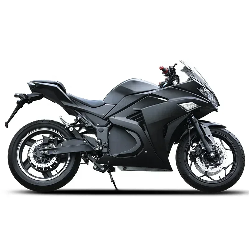 latest new energy 3000w SKD double disc brake adult electric motorcycle can be modified for racing