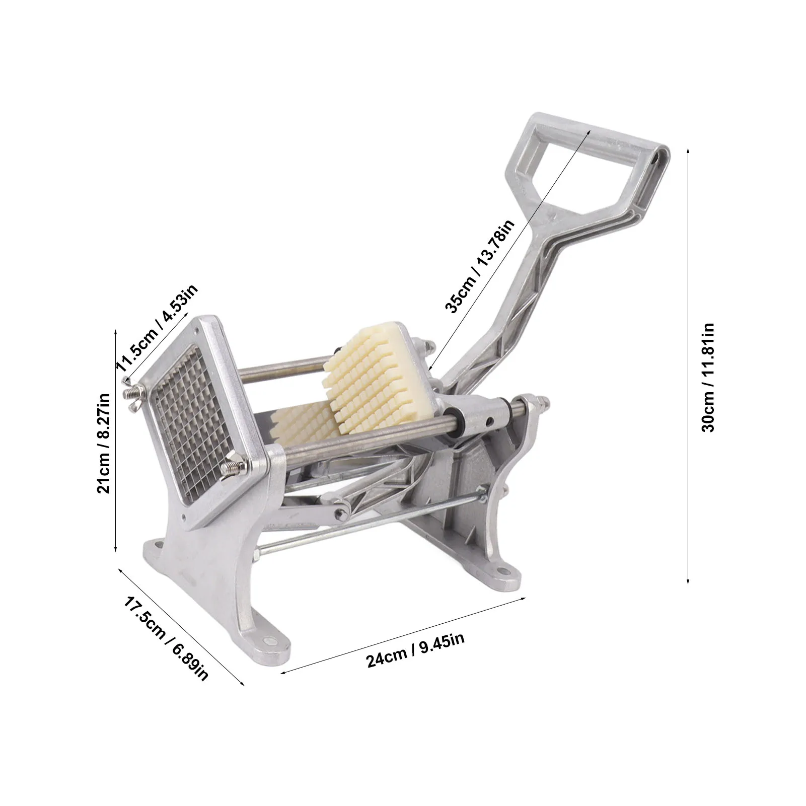 French Fry Cutter Stainless Steel Manual Operation Potato Cutting Machine for Kitchen french fry cutter