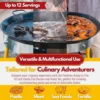 Pan Burner & Stand Set 12 Servings - Dual Propane - 18-Inch Steel Pan  Portable Gas Stove  Wok, Pots, Cast Iron  Ideal 3