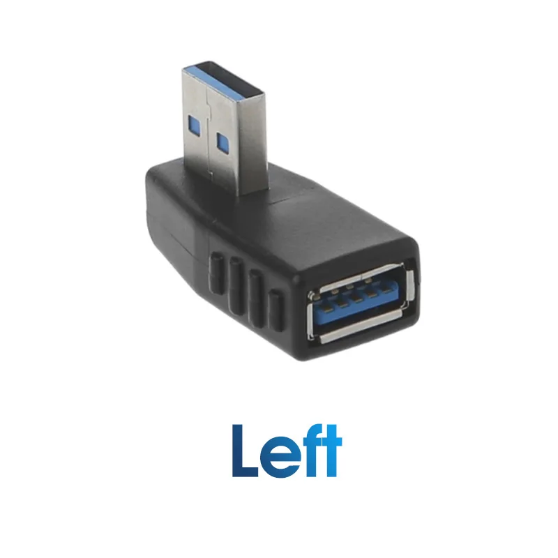 USB 3.0 Laptop Adapter Up Down Left Right 90 Degree Angled USB 3.0 A Female To male Adapter Connector For Laptop PC Accessories