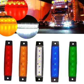 6LED Luci per camion per auto Camion Luci di posizione laterali anteriori posteriori Indicatori LED per rimorchio RV Indicatori di direzione Lampada di avvertimento per luce laterale per auto