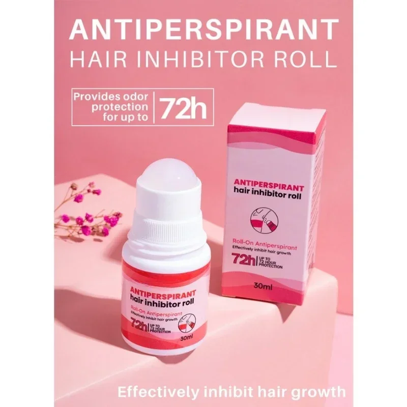 Underarm Deodorant Body Odor Antiperspirant Hair Inhibitor Roll Sweat Dry Removal