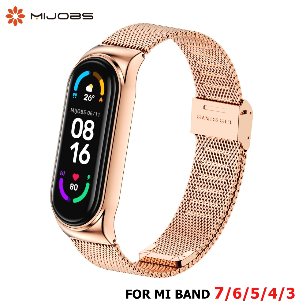 Strap For Mi Band 5 6 Metal Milanese Bracelet On Mi Band 4 Wristband  Stainless Steel Mi Band 3 Strap For Xiaomi Miband 5 4 Xaomi - Smart  Accessories - AliExpress