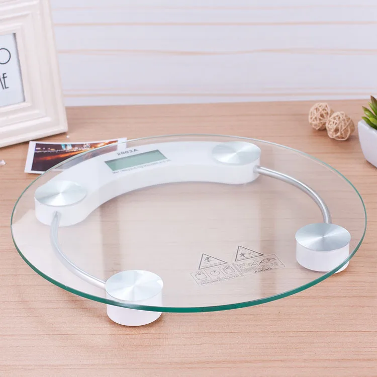 LCD Display High-Definition Digital Scale Round Shape Bathroom Body Weight Scale 0.2-180KG Precision Floor Electronic Scales - 3
