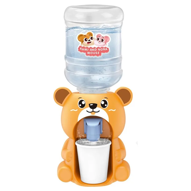 Mini Water Dispenser Machine Toy Kid Simulation Animal Dollhouse Pretend Play Kitchen Supplies Beverage Cute Gift Duck Bunny Miniature Doll House Supplies Water Dispenser Toys Children Pretend Play Toys