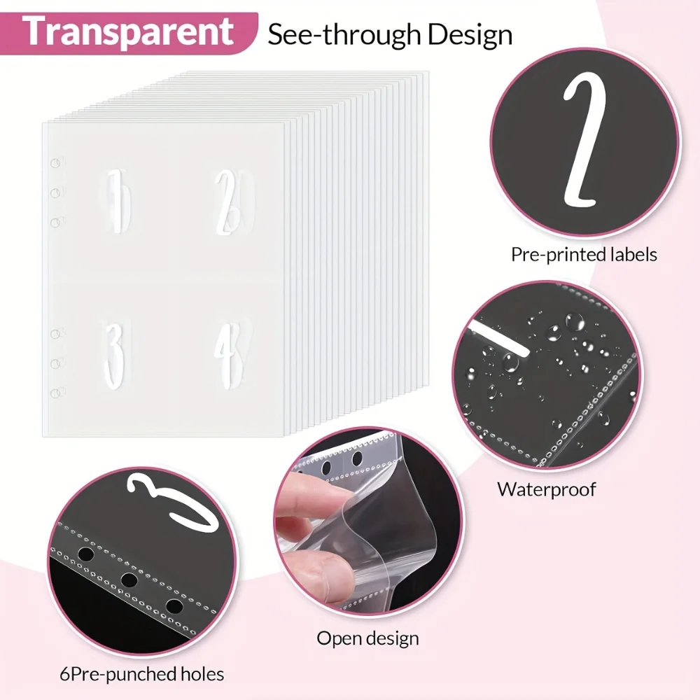 100 Envelopes Money Saving Challenge Budget Binder Password Lock Money Saver For Cash Cost Expense Organizer Notebook Binder budget binder notebook budget binder savings binder